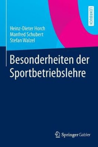 Cover of Besonderheiten der Sportbetriebslehre