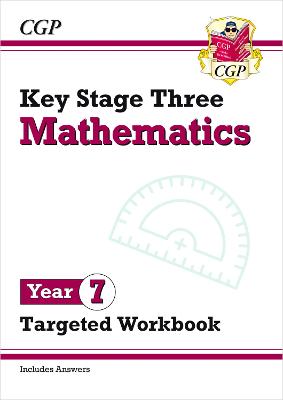 Book cover for KS3 Maths Year 7 Targeted Workbook (with answers)