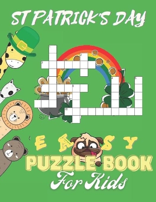 Book cover for ST Patrick's Day Easy Puzzle Book For Kids