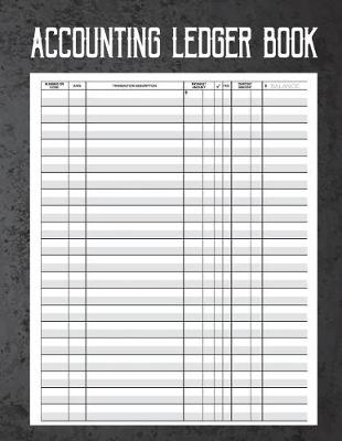 Book cover for Accounting Ledger Book