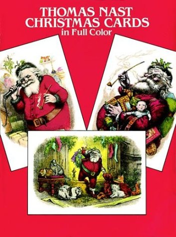 Book cover for Thomas Nast Christmas Postcards in Full Colour