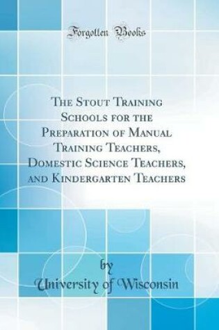 Cover of The Stout Training Schools for the Preparation of Manual Training Teachers, Domestic Science Teachers, and Kindergarten Teachers (Classic Reprint)