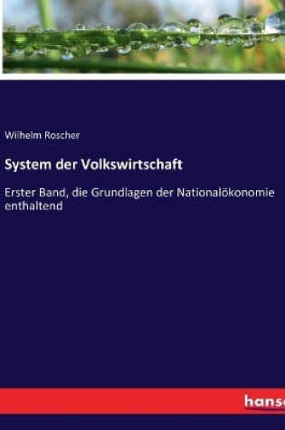 Cover of System der Volkswirtschaft