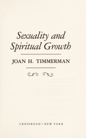 Book cover for Sexuality and Spiritual Growth