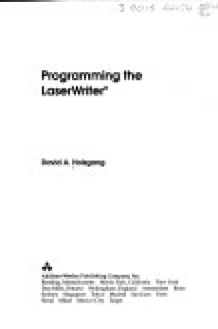 Cover of Programming the Laserwriter