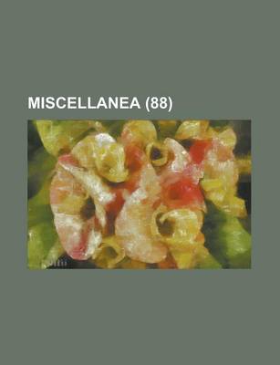 Book cover for Miscellanea (88)