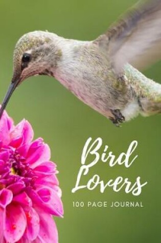 Cover of Bird Lovers 100 page Journal
