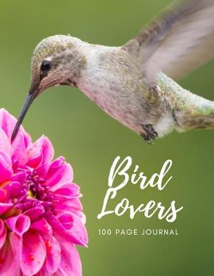 Book cover for Bird Lovers 100 page Journal