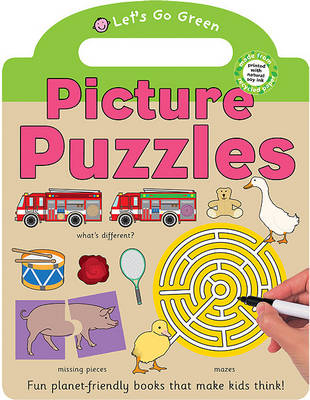 Book cover for Let's Go Green Picture Puzzles