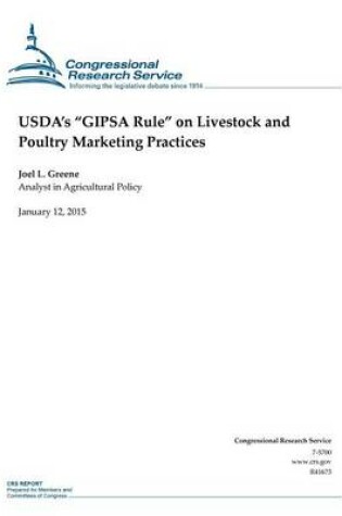 Cover of USDA's "GIPSA Rule" on Livestock and Poultry Marketing Practices