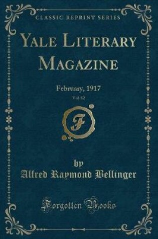 Cover of Yale Literary Magazine, Vol. 82