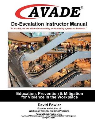Book cover for AVADE De-Escalation Instructor Manual