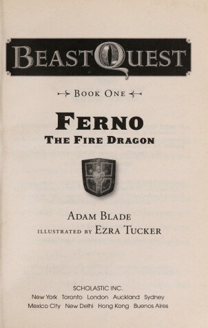 Book cover for Beast Quest #1 Ferno the Fire Dragon