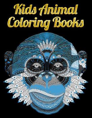 Book cover for Kids Animal Coloring Books