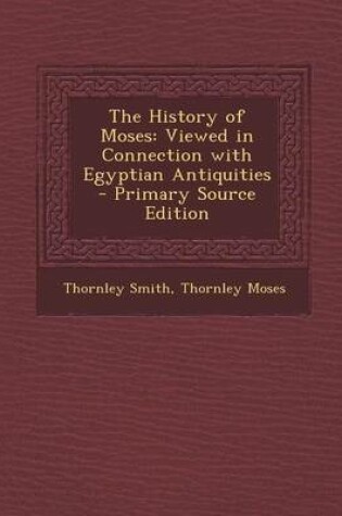 Cover of History of Moses