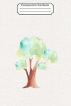 Book cover for Composition Notebook Watercolor Tree Design Vol 3