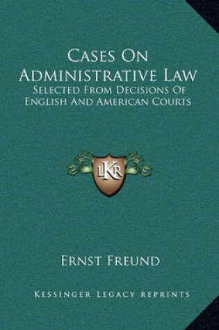 Cover of Cases on Administrative Law