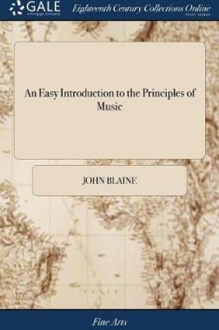 Cover of An Easy Introduction to the Principles of Music