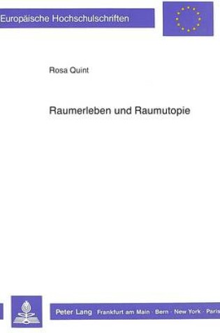 Cover of Raumerleben Und Raumutopie