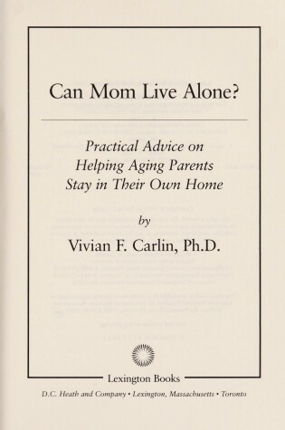 Cover of Can Mom Live Alone?