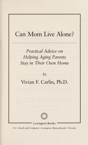 Book cover for Can Mom Live Alone?