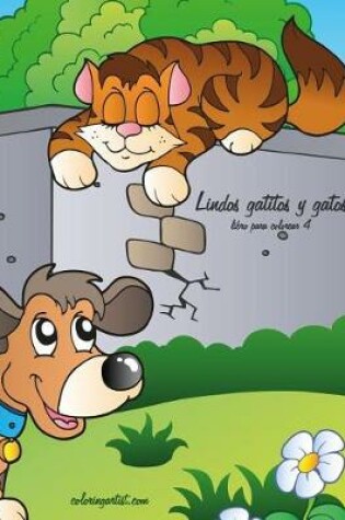 Cover of Lindos gatitos y gatos libro para colorear 4