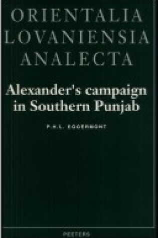 Cover of Alexander's Campaign in Southern Punjab