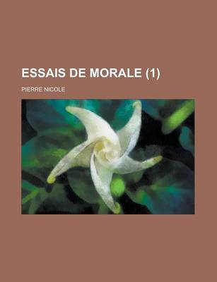 Book cover for Essais de Morale Volume 1