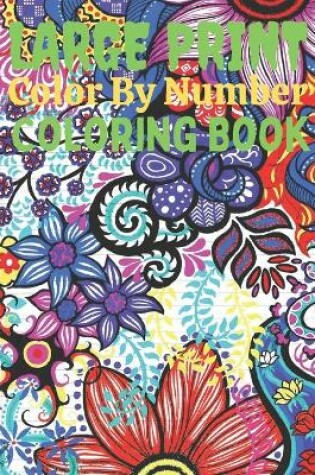 Cover of Large Print Color By Number Coloring Book