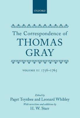 Book cover for Correspondence of Thomas Gray