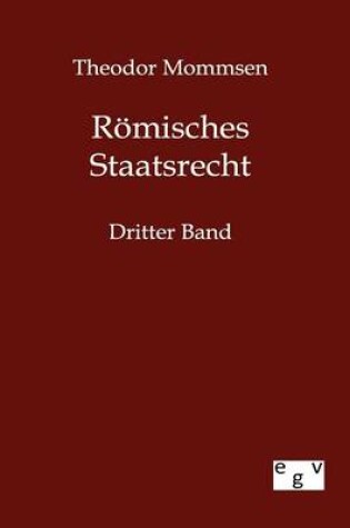 Cover of Roemisches Staatsrecht