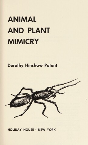 Book cover for Animal and Plant Mimicry