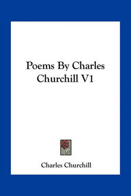 Book cover for Poems by Charles Churchill V1