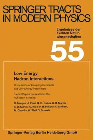 Cover of Low Energy Hadron Interactions