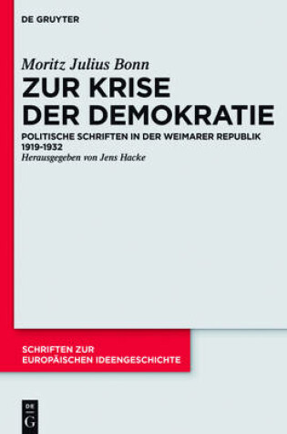 Cover of Zur Krise Der Demokratie