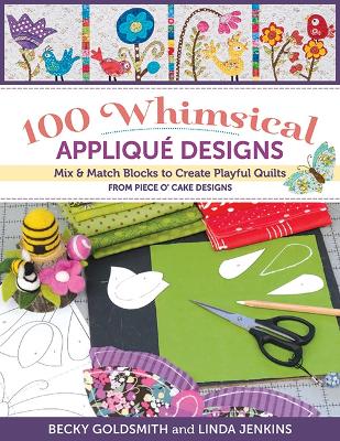 Book cover for 100 Whimsical Applique Designs