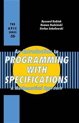 Book cover for Introduction to Programming with Specifications