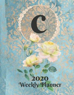 Book cover for Plan On It Large Print 2020 Weekly Calendar Planner 15 Months Notebook Includes Address Phone Number Pages - Monogram Letter C