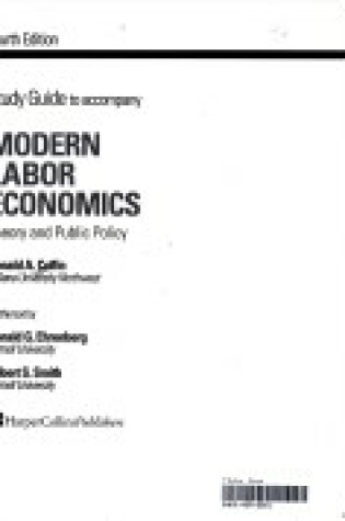 Cover of Sg Modern Labour Econ 4e Ehrenberg