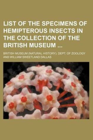 Cover of List of the Specimens of Hemipterous Insects in the Collection of the British Museum