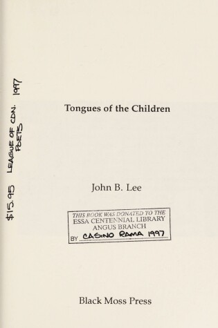 Cover of Tongues of the Children