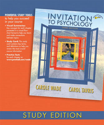 Book cover for Invitation to Psychology, Study Edition