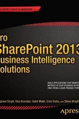 Cover of Pro SharePoint 2013 Business Intelligence Solutions