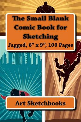 Book cover for The Small Blank Comic Book for Sketching