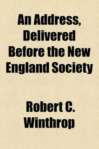 Cover of An Address, Delivered Before the New England Society