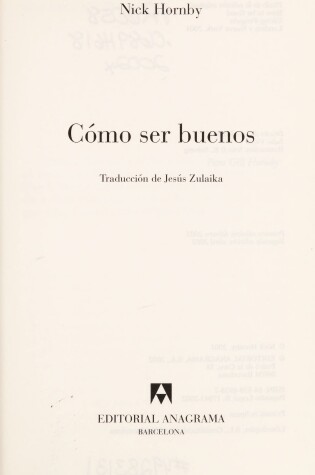 Cover of Como Ser Buenos