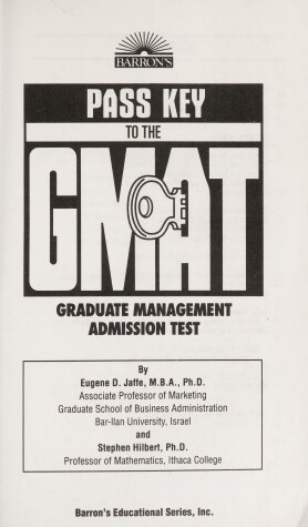 Cover of Passkey to the GMAT