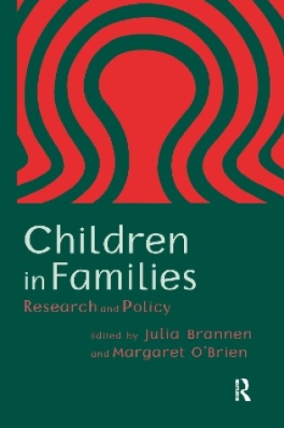 Cover of Children In Families