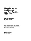 Cover of Financial Aid for the Disabled and Their Families, 1994-96