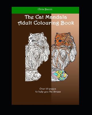 Book cover for The Cat Mandala Adult colouring book